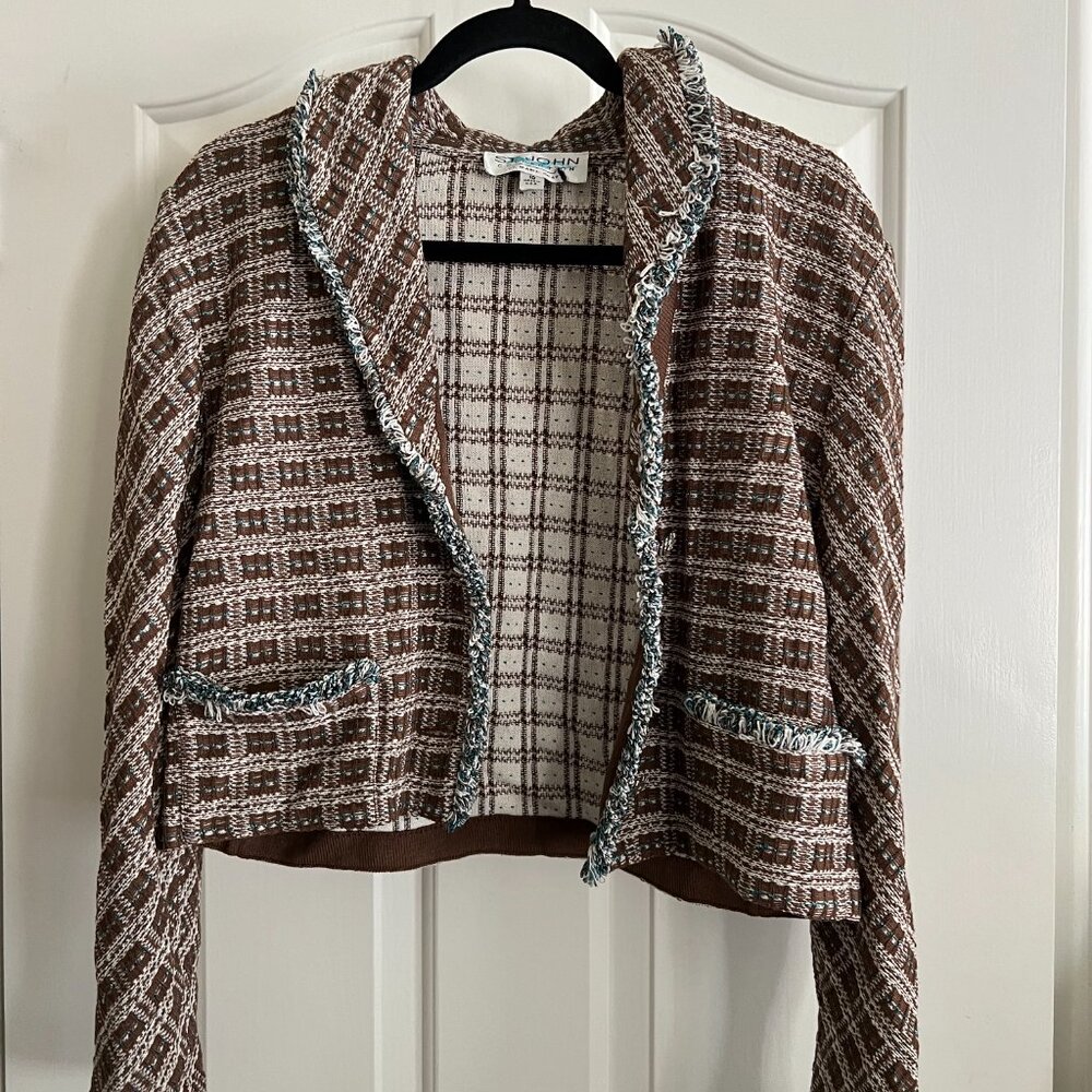 TWEED STYLE JACKET ST.JOHN